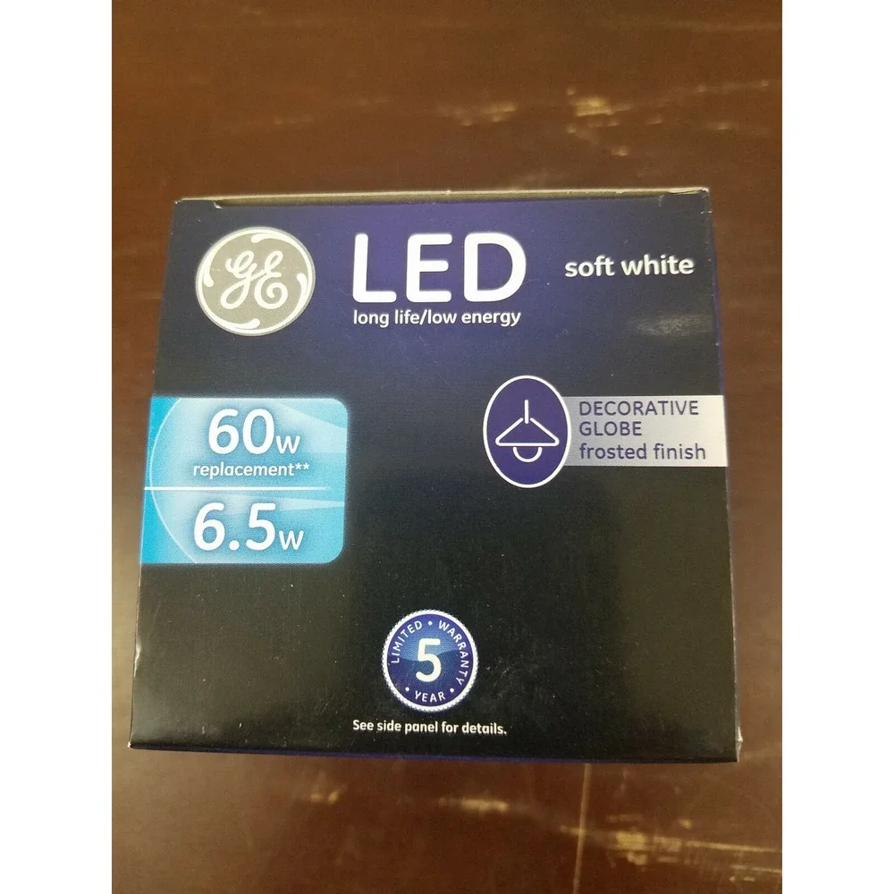 Light Bulb Decorative Globe Frosted Finish LED G25 500 Lumens LOT OF 2‎